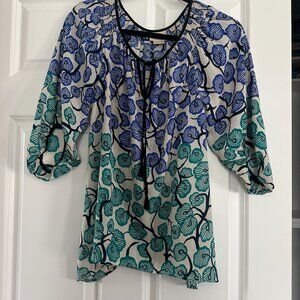 Anthropologie Floral Blouse